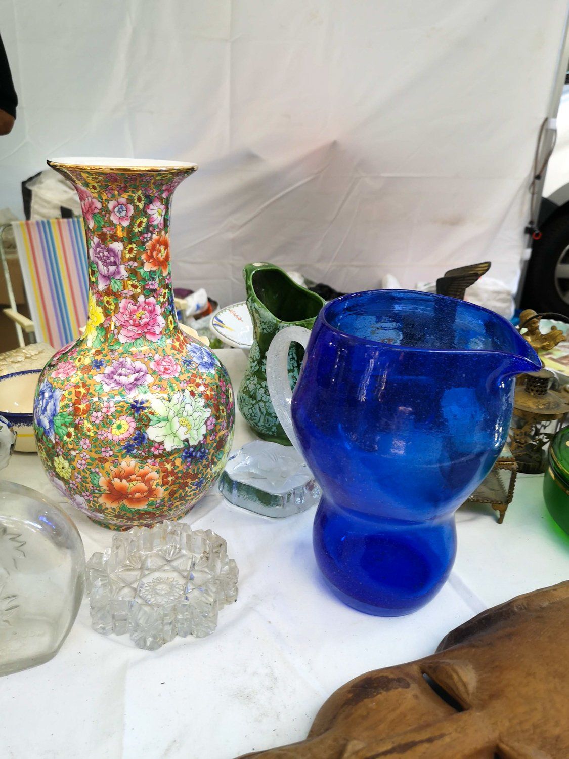 frilly vase at the lille flea market