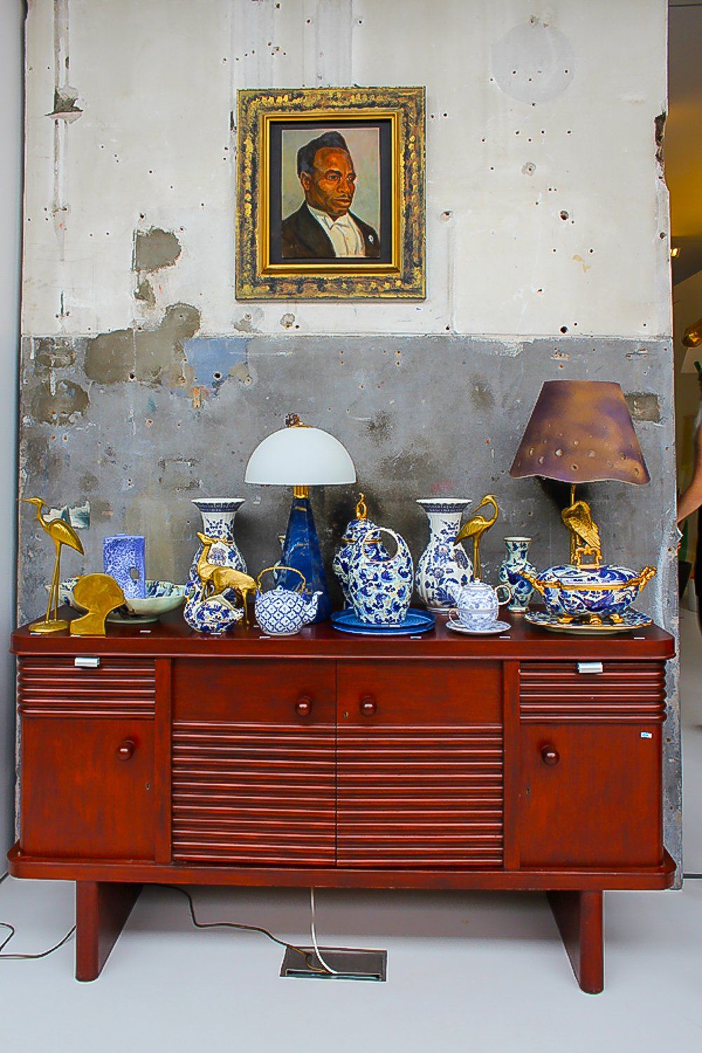 Vintage cabinet at the Gevonden op Marktplaats Salon /// More on Interiorator.com