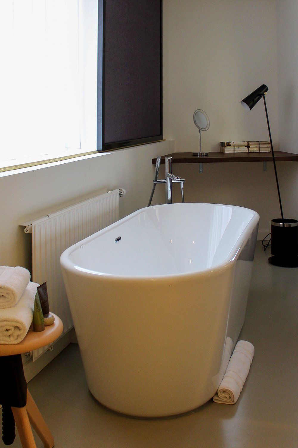 Designer bathtub at the Printer Suite of the Ink Hotel Amsterdam