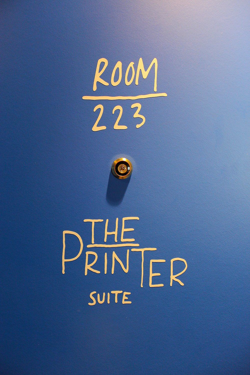 Entrance to The Printer Suite at the Ink Hotel Amsterdam