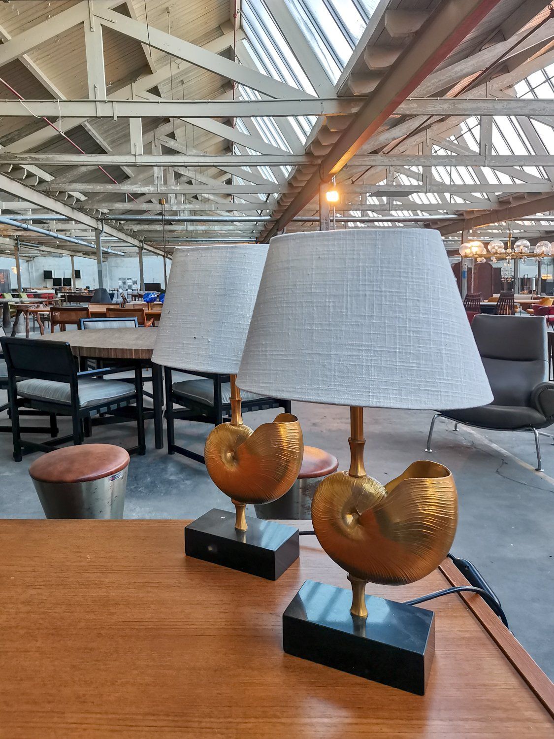 Shell table lamps