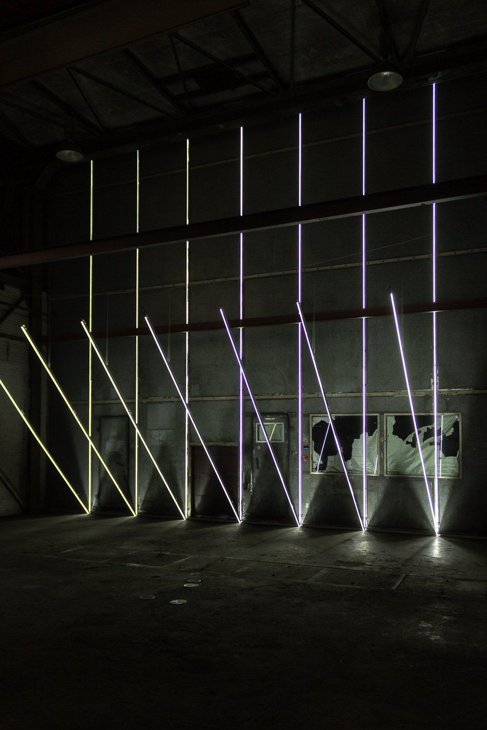 Light Installation by Peter Vink at Big Art 2020 