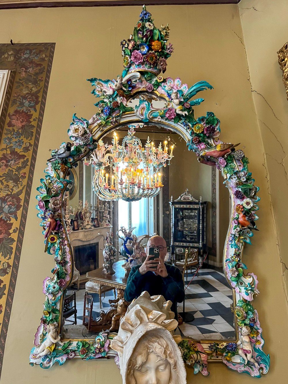 Meissen Mirror at the Cerralbo Museum in Madrid